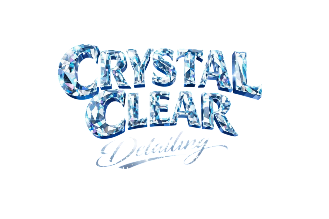 Text that reads "Crystal Clear Styling" in a diamond-like font with a shiny, icy appearance.