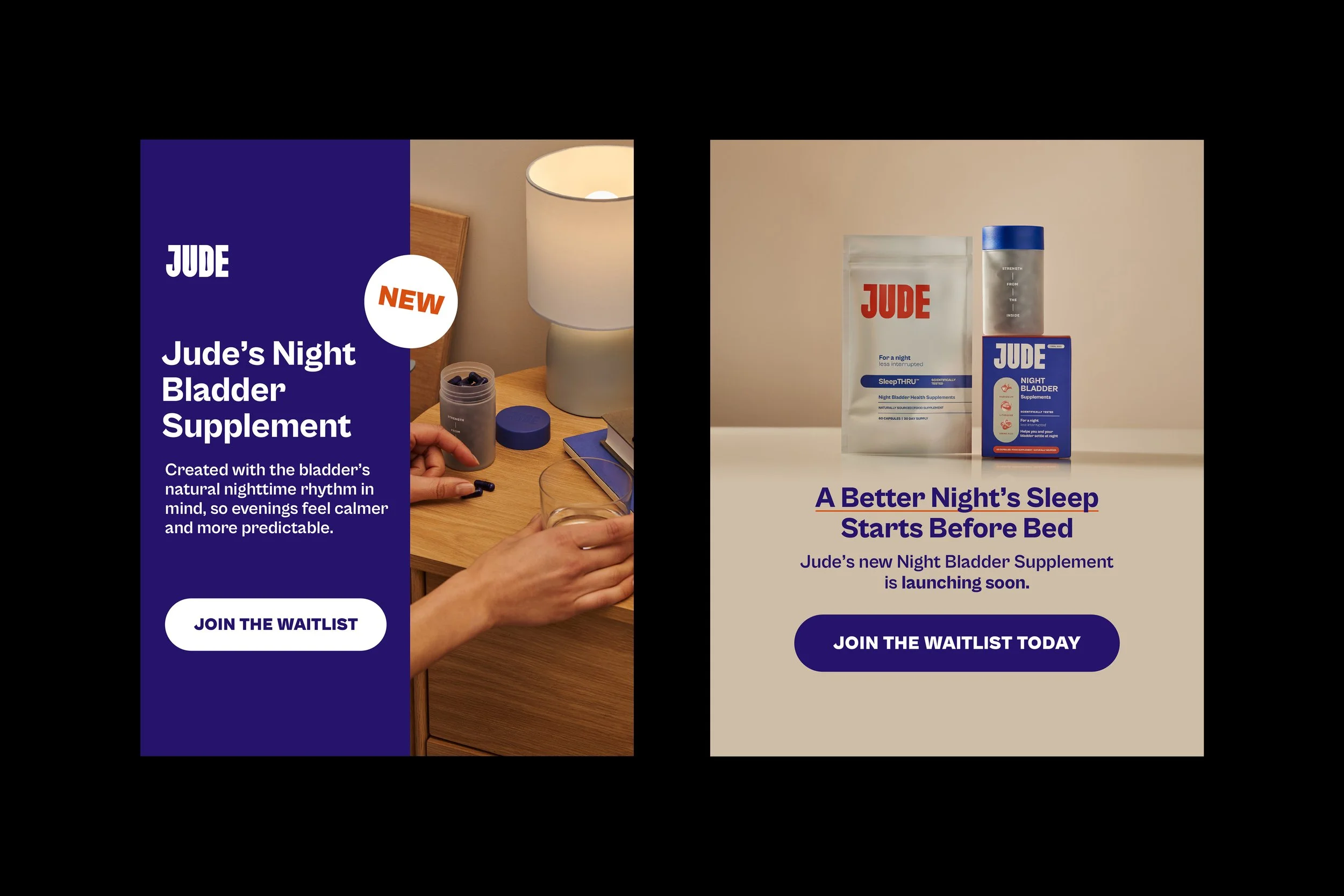 Waitlist Ads, Night Bladder Supplement