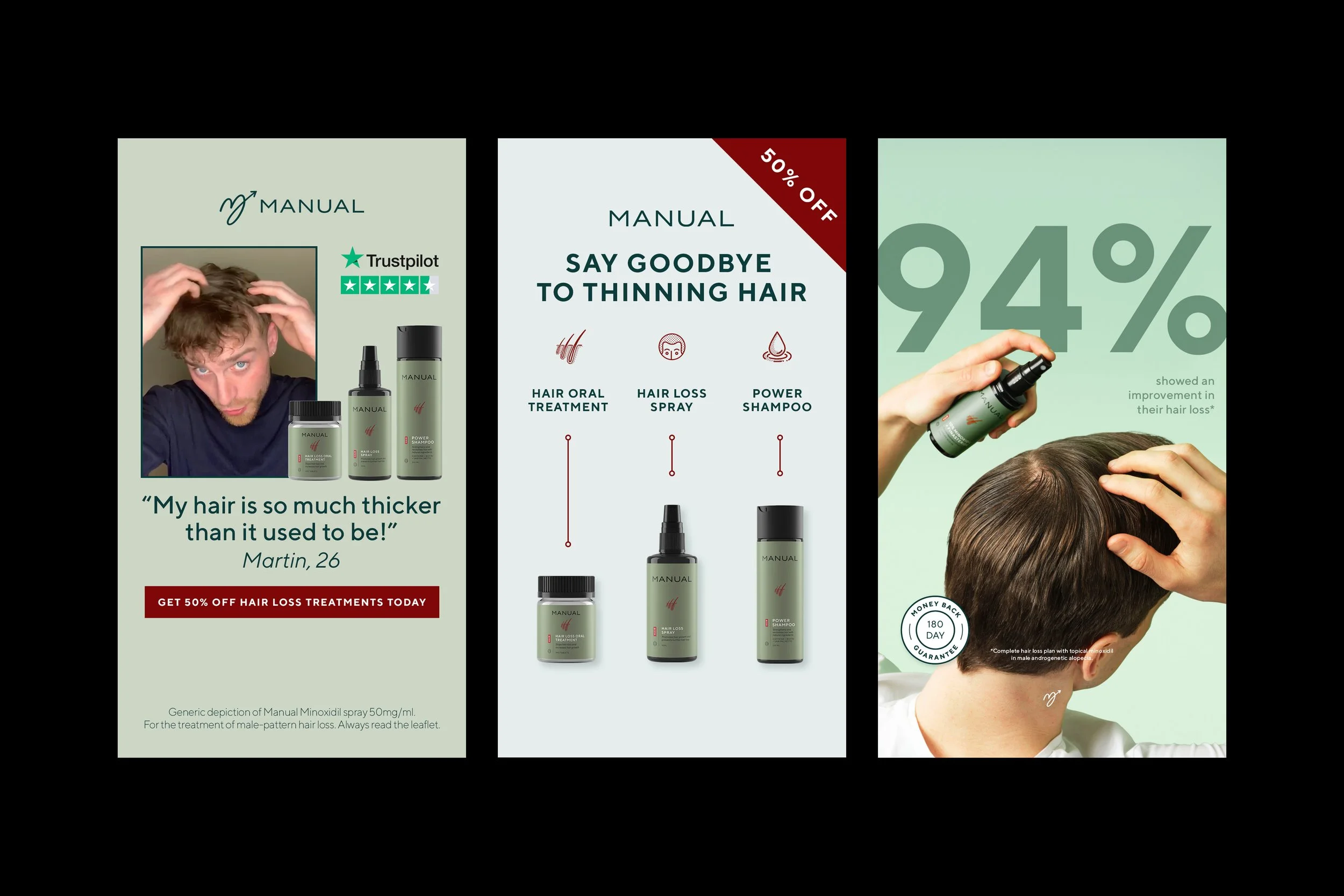 Manual Hair Loss Story Ads