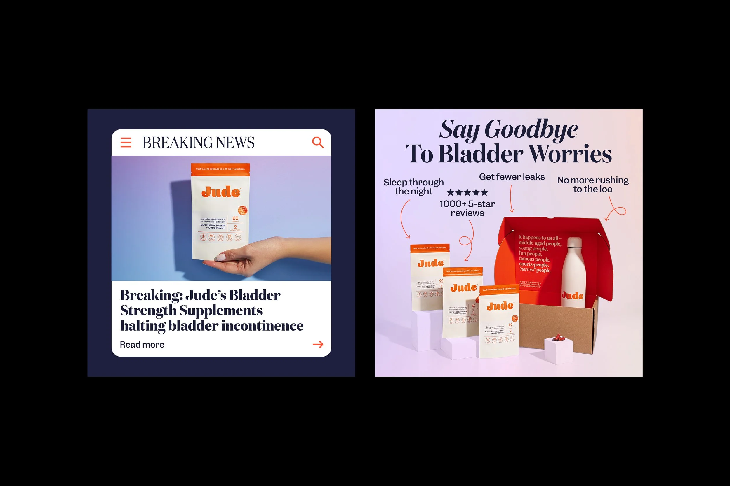 Jude Bladder Supplement Meta Ads