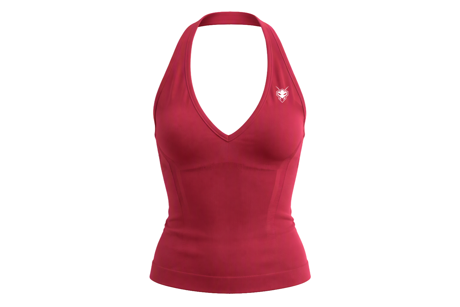 Cherry Halter Tank Top - Deep Red