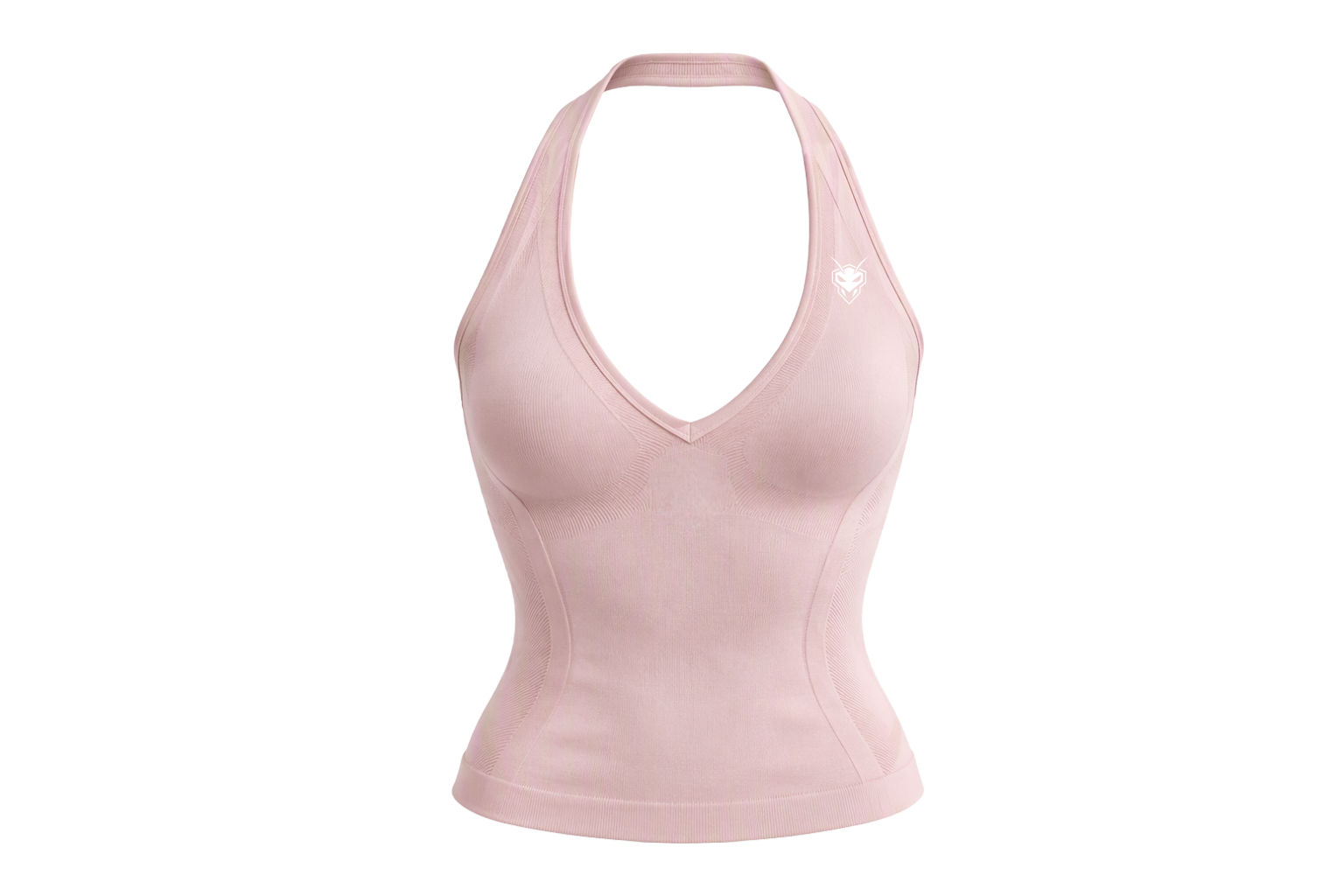 Sakura Halter Tank Top - Icy Pink