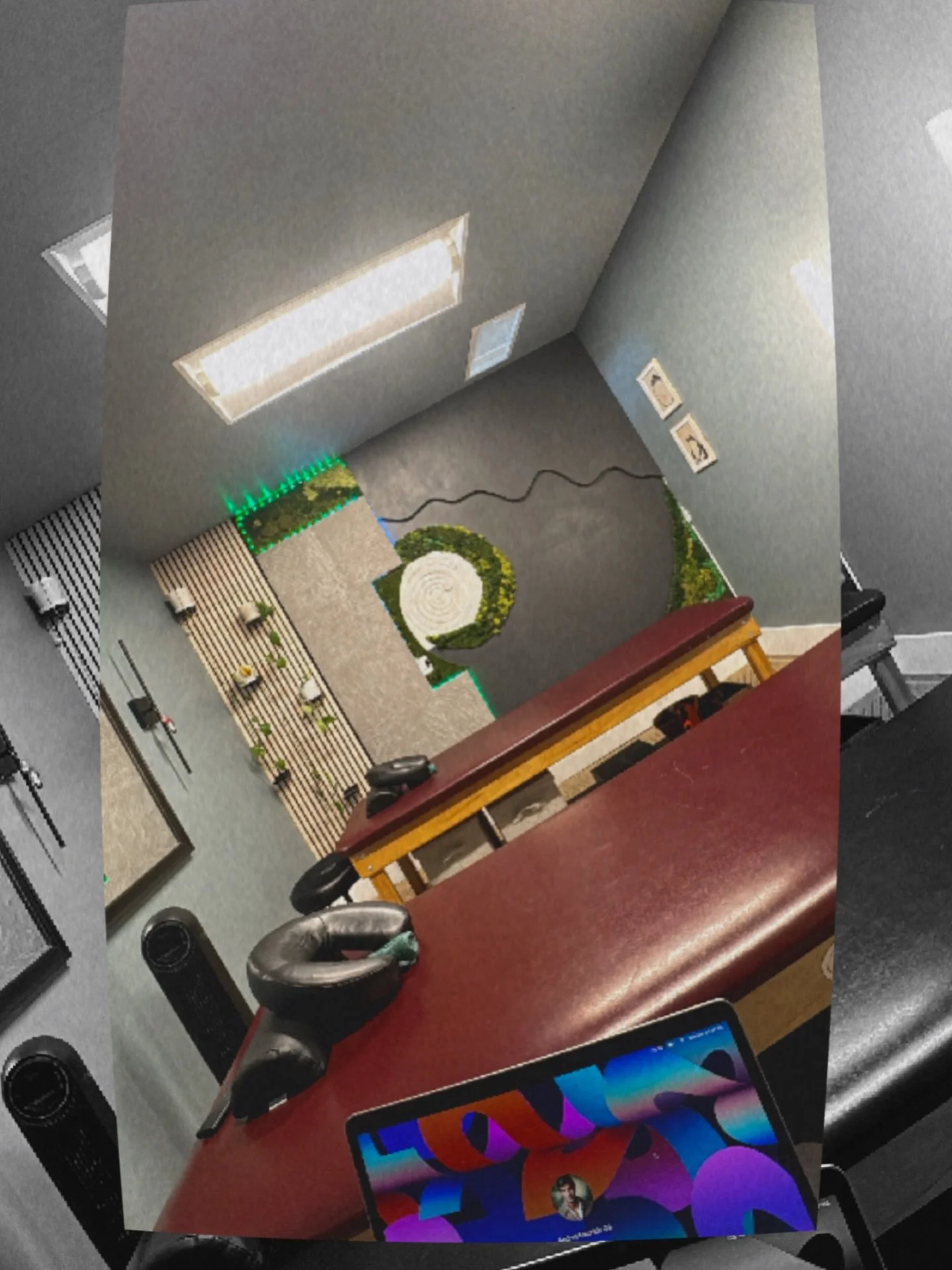What&rsquo;s cooking at the studio is 🔥

Our wall Zen garden is a little abstract&hellip;
Just like our new logo 

Both represent flow.
Balance.
Movement without discomfort.

Big things are coming with our new name &mdash; and a bold new call to act