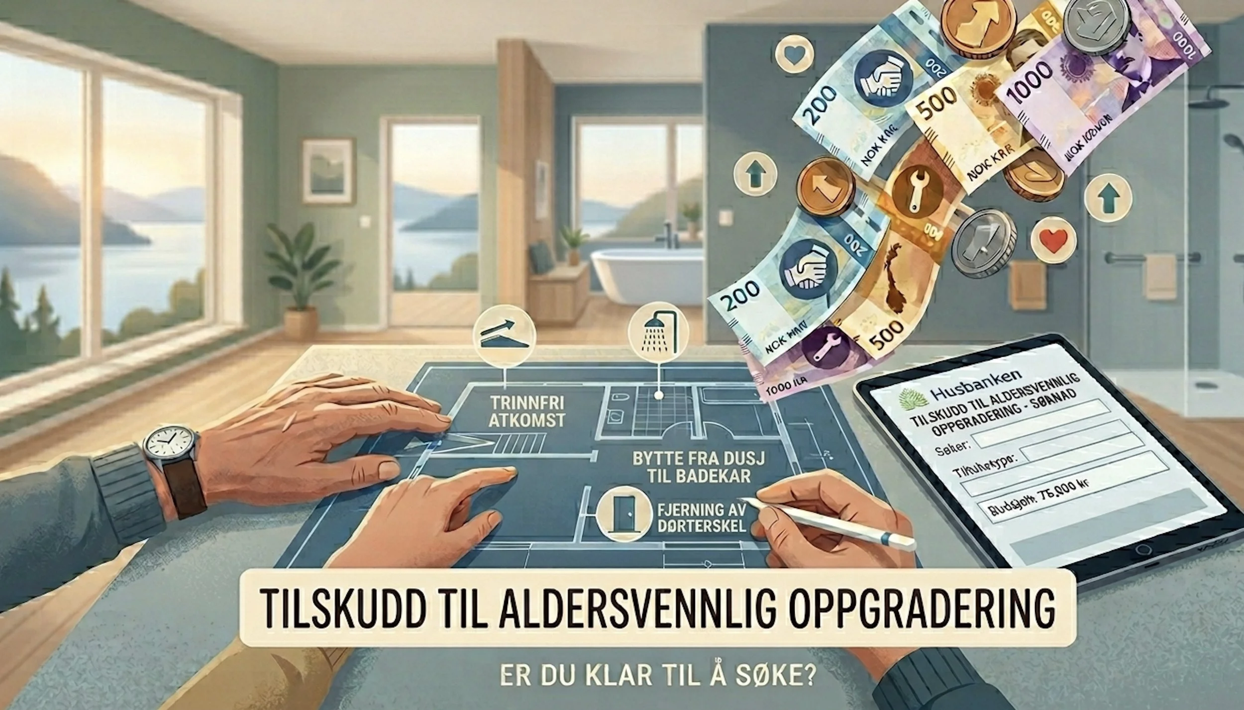 Nytt tilskudd til aldersvennlig oppgradering av bolig – er du klar til å søke?