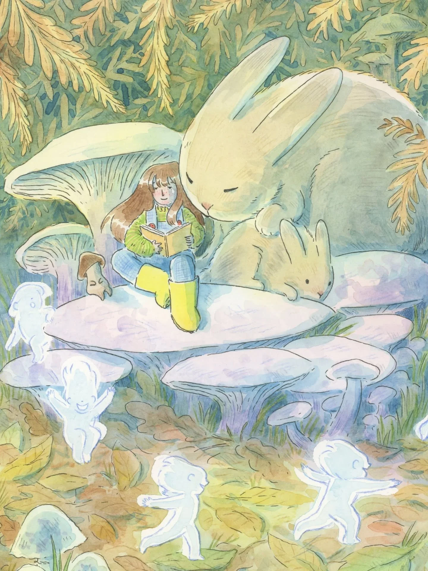 Deuxi&egrave;me jour de la @folktaleweek et le mot du jour est Echo 🐰🍄&zwj;🟫✨️

Pour celui-ci, je ne l&rsquo;ai pas pris au premier sens du terme et si je devais lui donner un titre &ccedil;a serait s&ucirc;rement &ldquo;Souvenirs d&rsquo;une douc