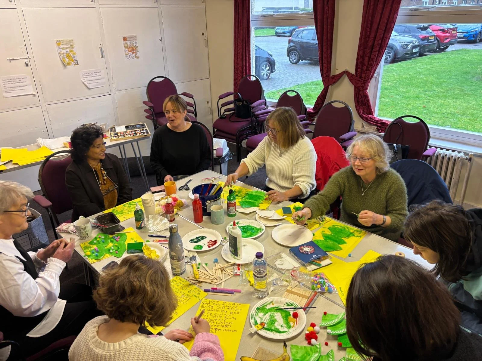 People doing craft together