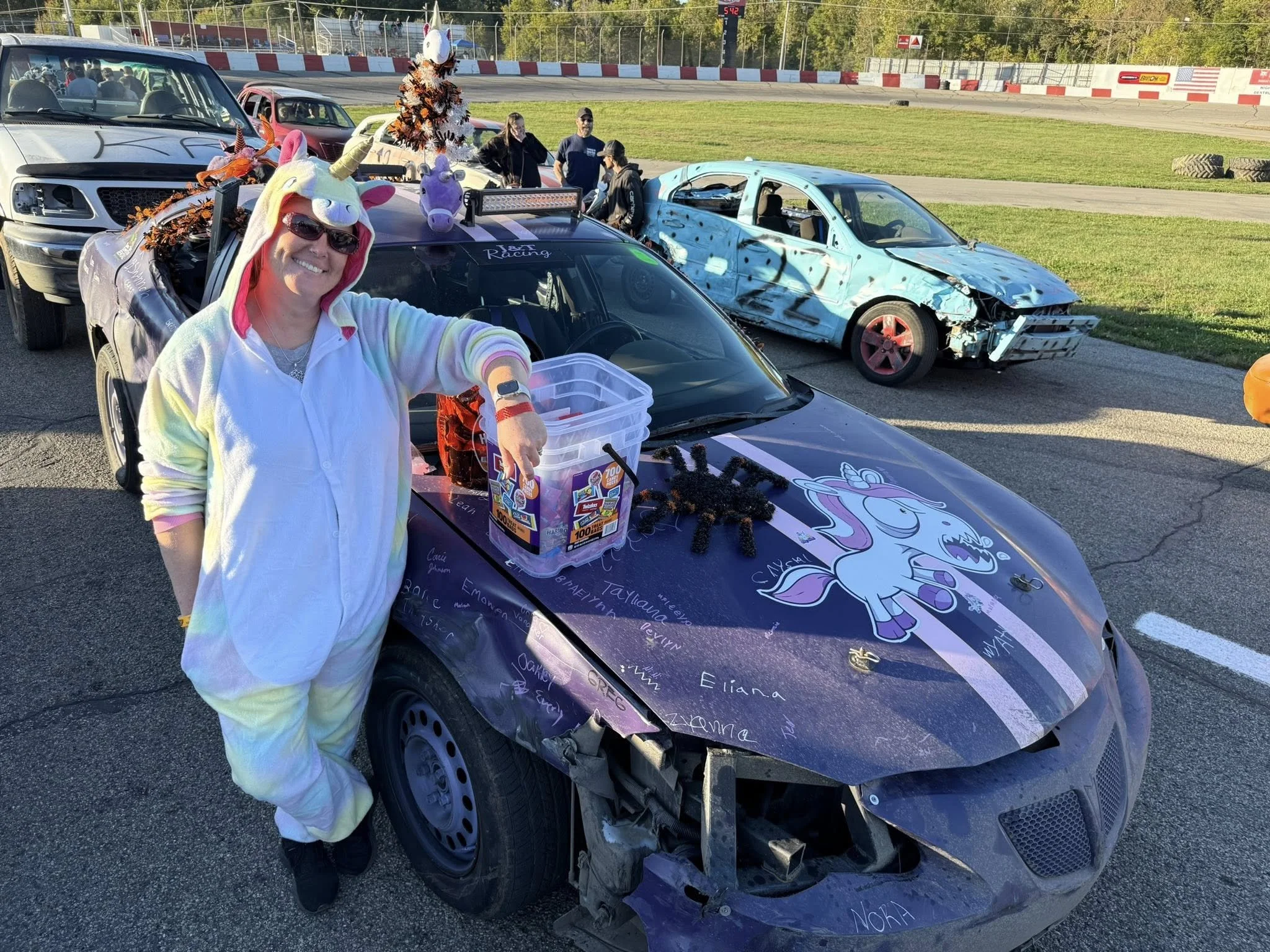 The Unicorn Car at the New Paris Speedway