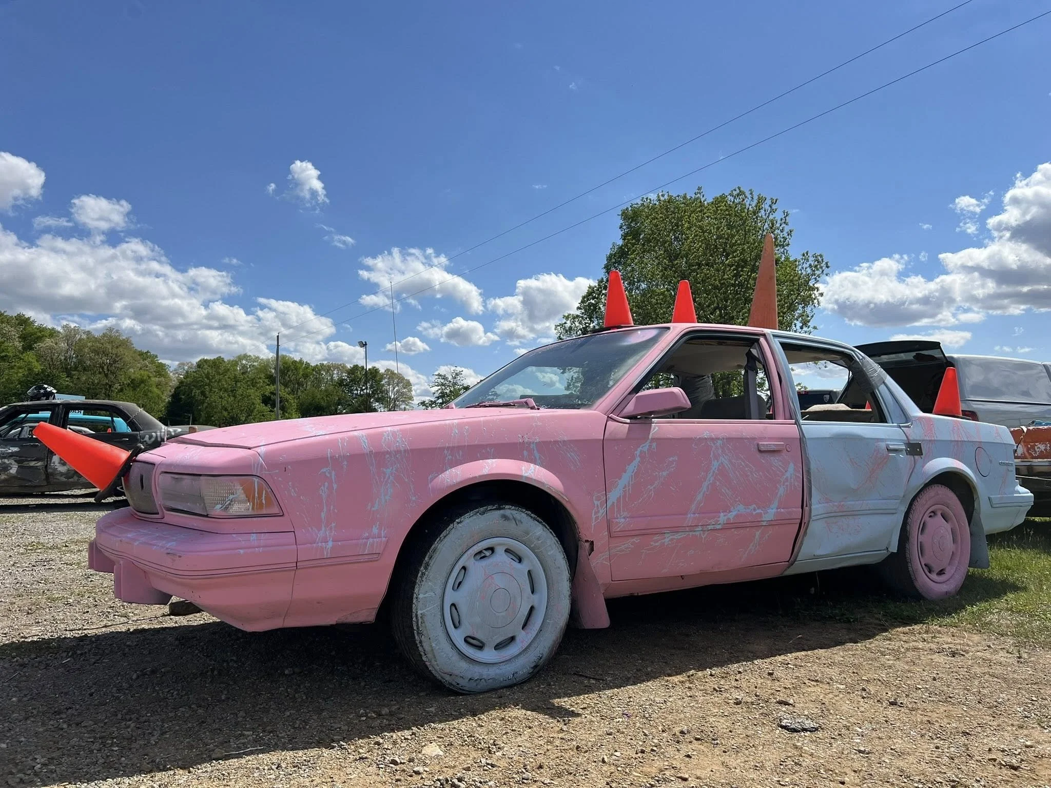 Conhead Racing Gender Reveal Car New Paris Speedway
