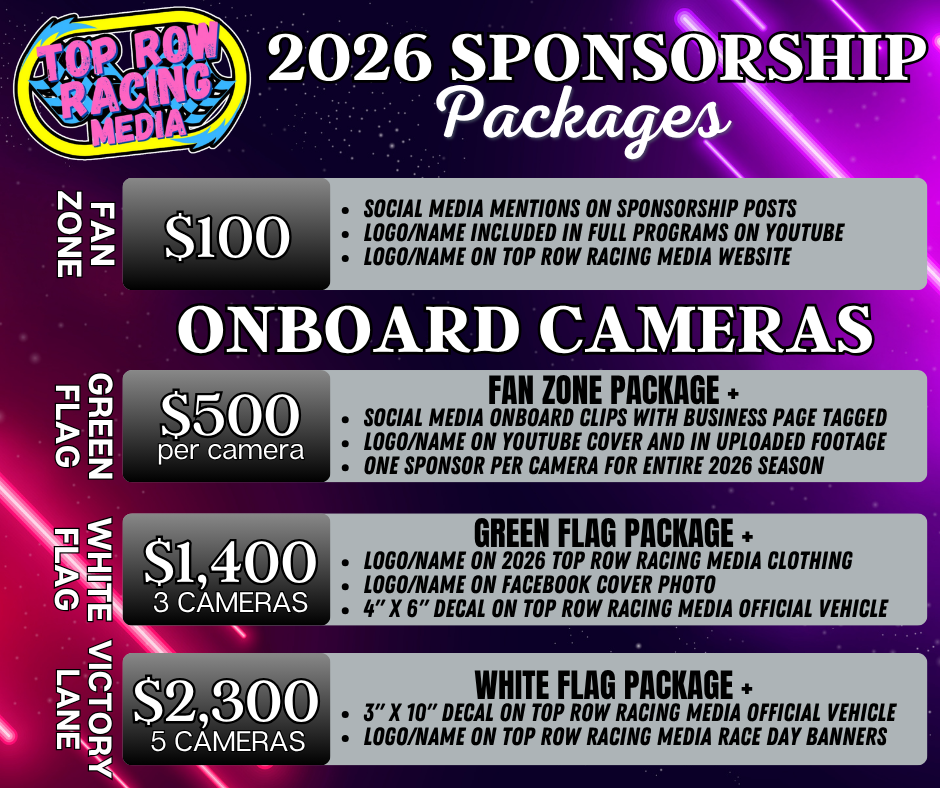 Partner with Top Row Racing Media