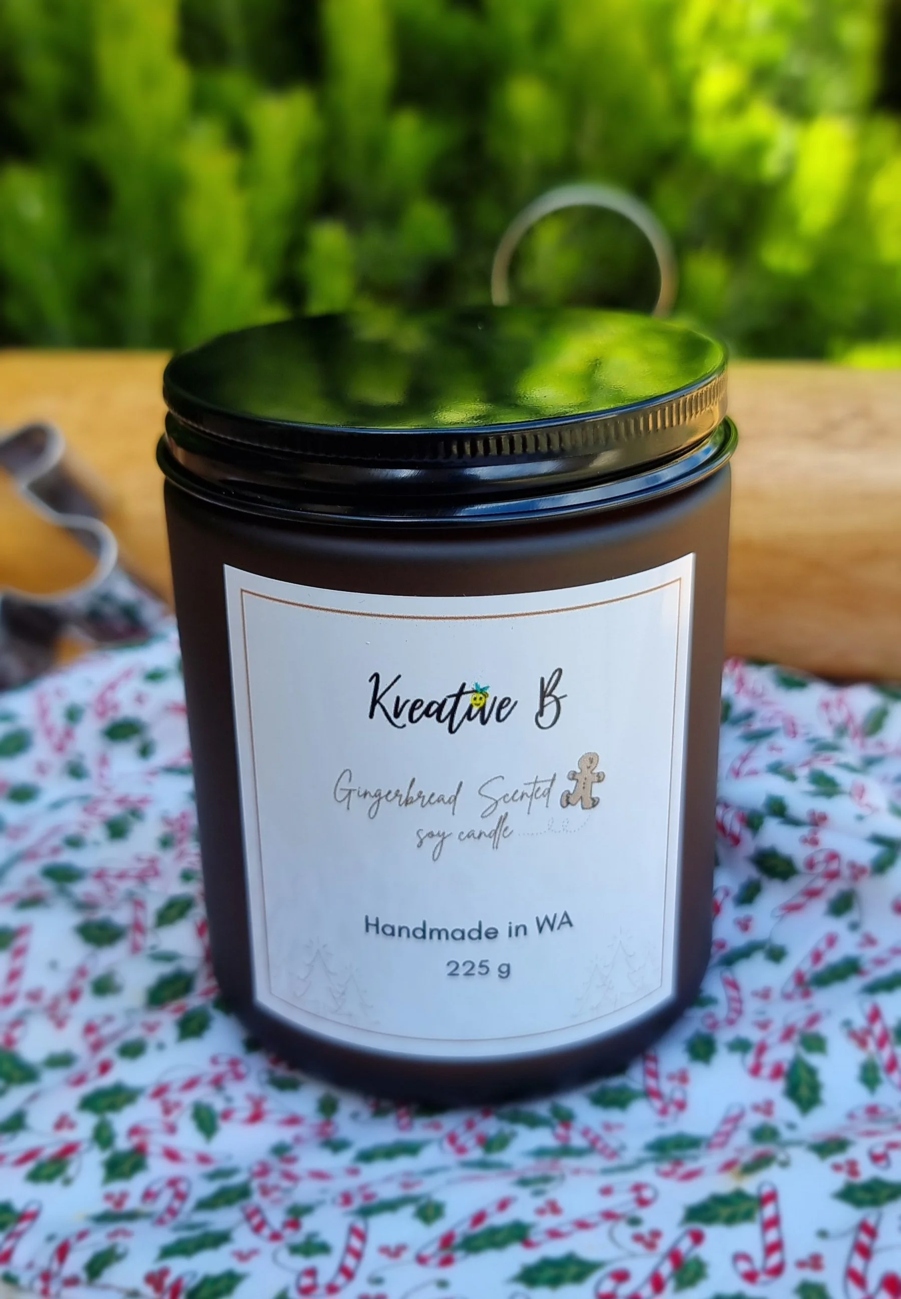 Festive Gingerbread soy candle
