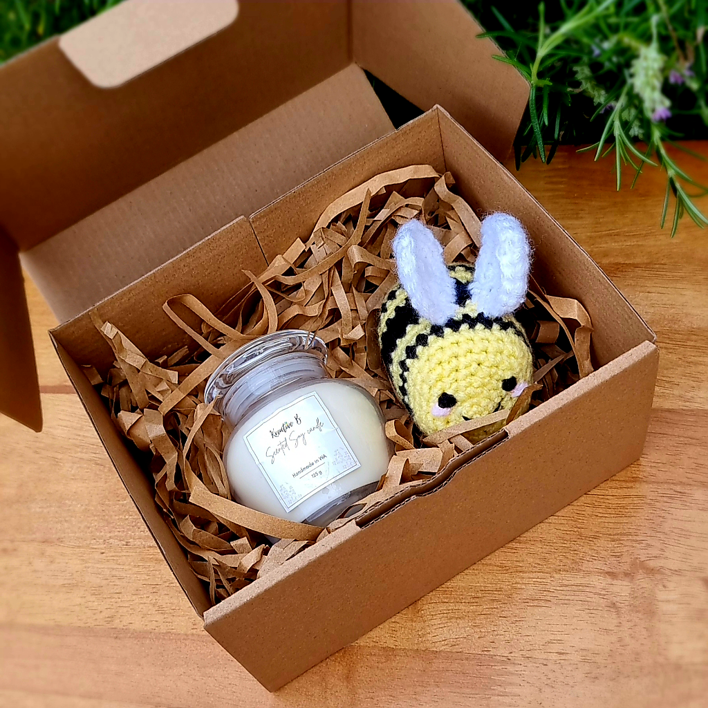 BEEutiful handmade box trio SWEET