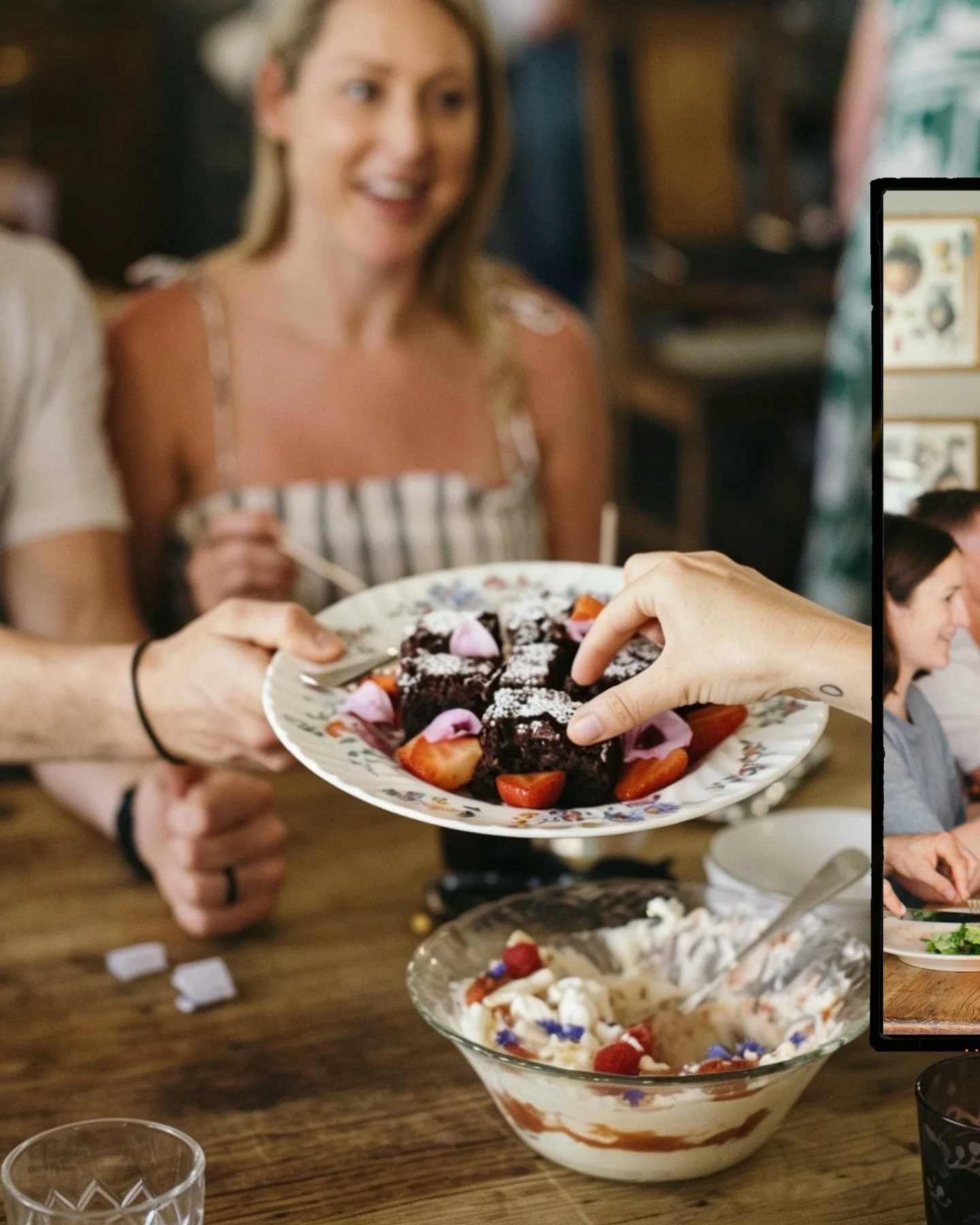 Good food and good company. Hands down one of our favourite things about our retreats.

We love watching people come together around the table. It&rsquo;s cliche to say but arriving as strangers and leaving as friends.

There&rsquo;s something about 