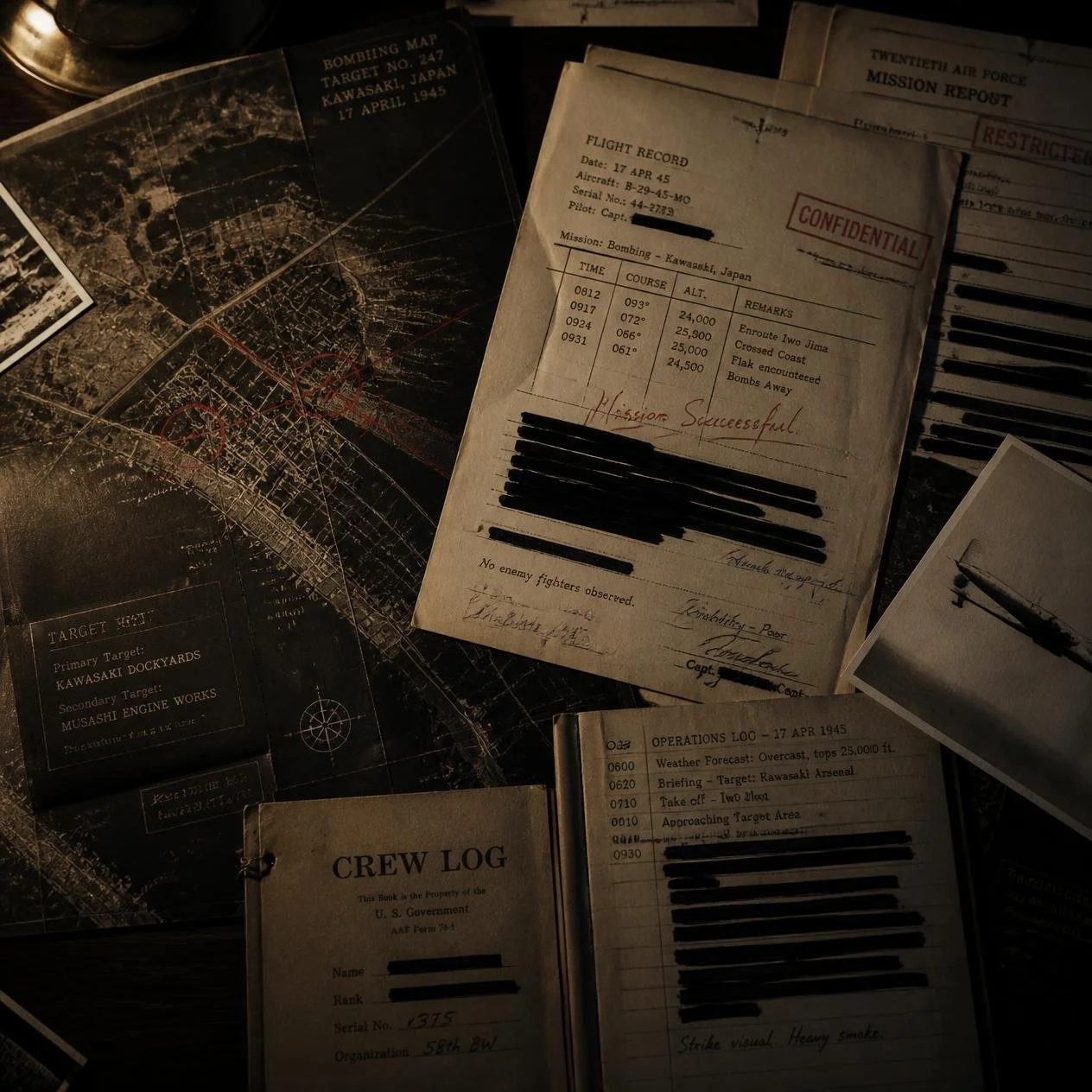 Archival bombing maps and military flight records show the concealed air campaigns conducted across Cambodia and Laos.