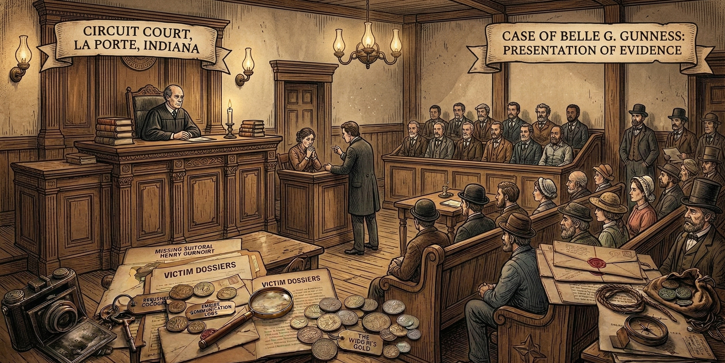 Ray Lamphere, farmhand and suspect investigated in connection with the Belle Gunness murders in La Porte, Indiana.