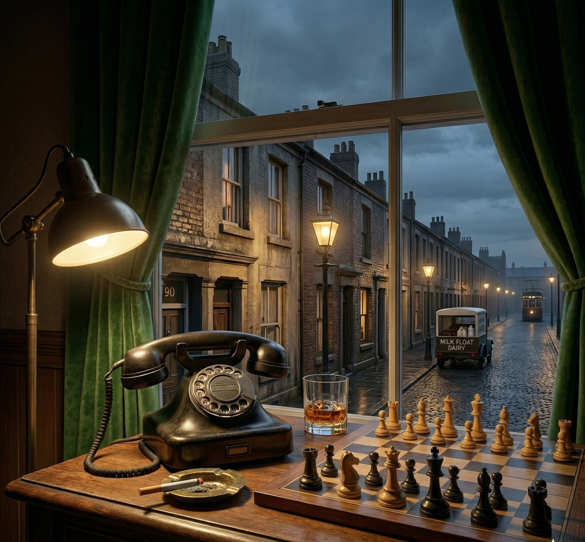 An empty street at dusk reflects the unsettling search for an address that led nowhere.