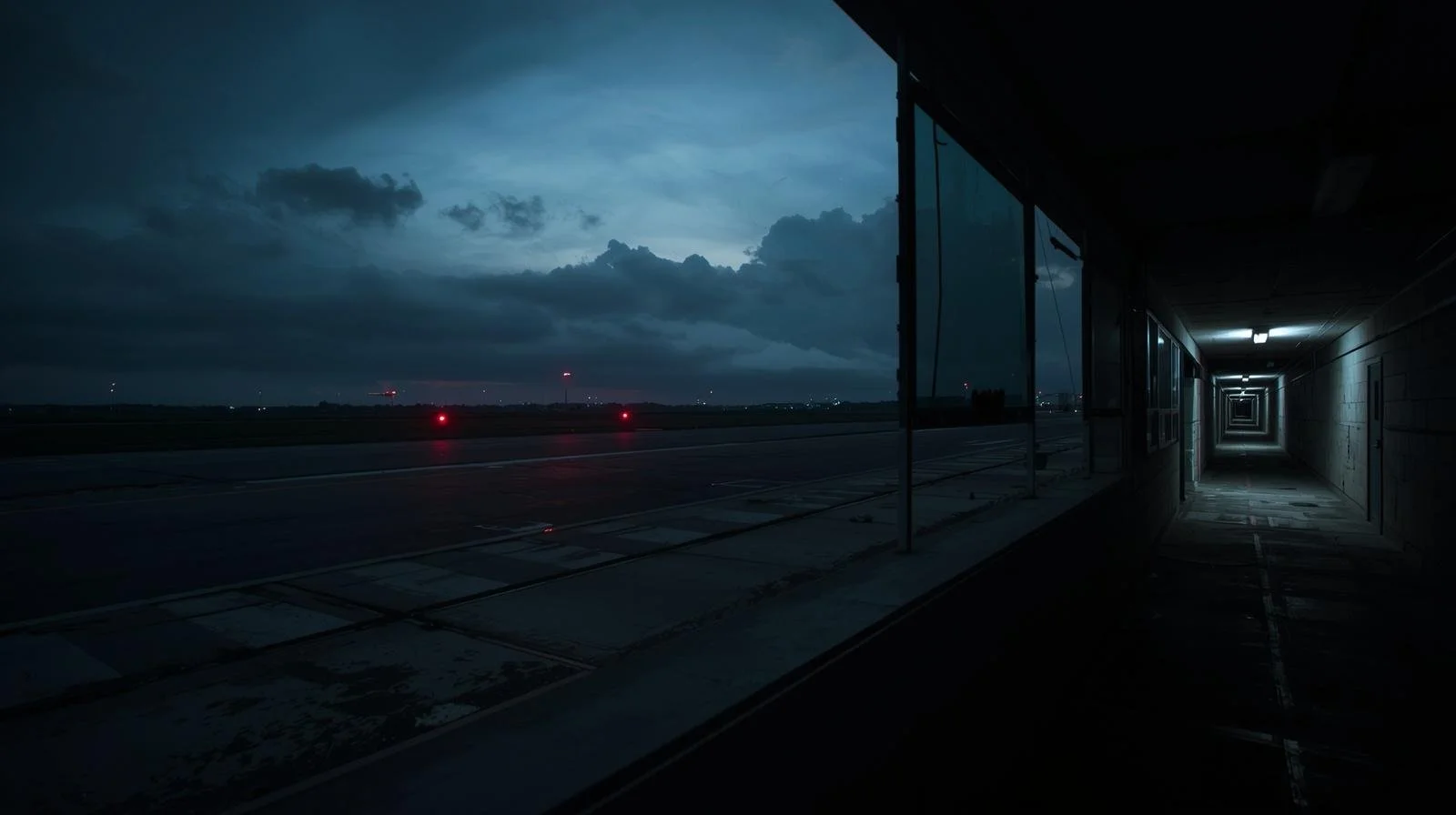 A silent military setting reflects the uneasy peace shaped by fear and constant readiness.