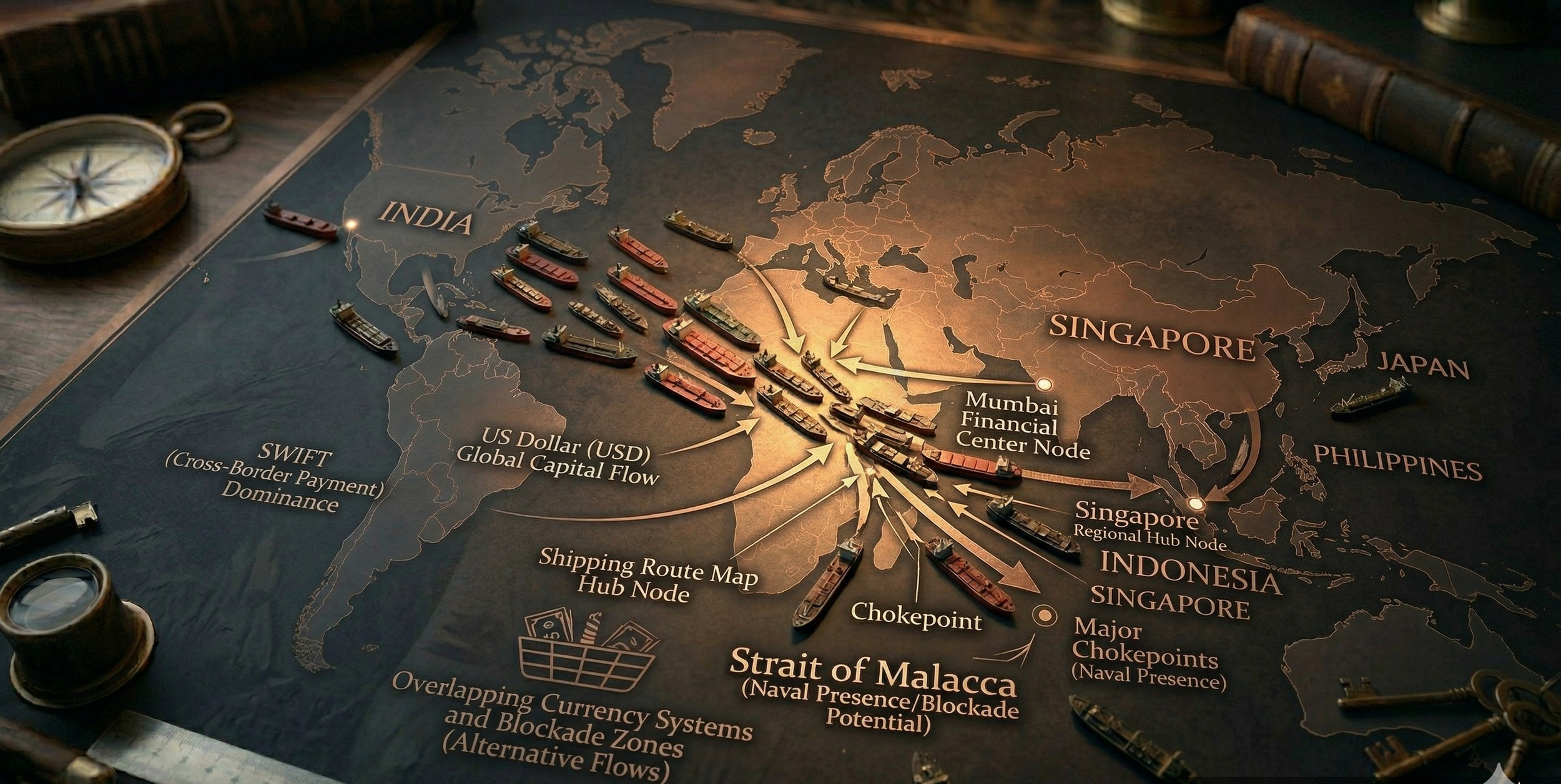 Shipping containers stacked at a major port represent the modern use of trade, logistics, and supply chains as geopolitical tools.