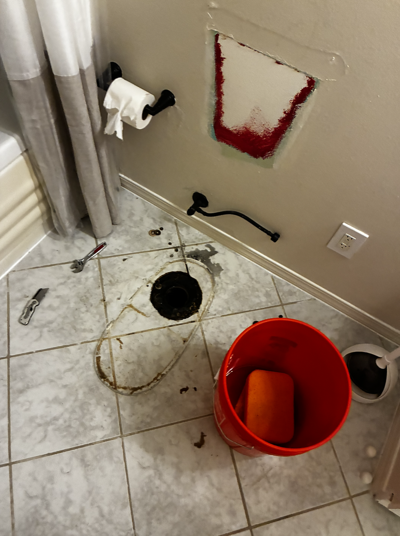 Before Toilet Installation