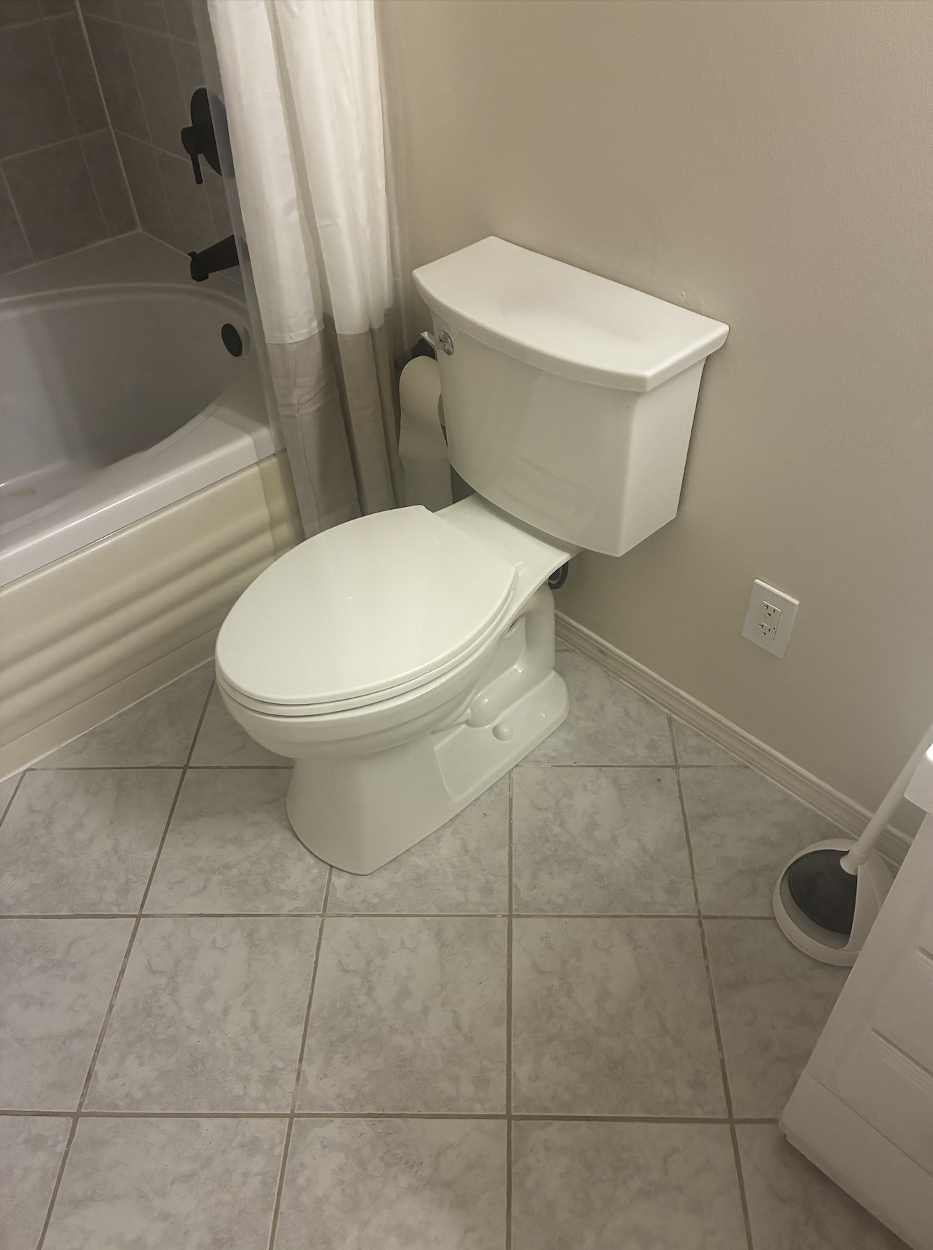 After Toilet Installation