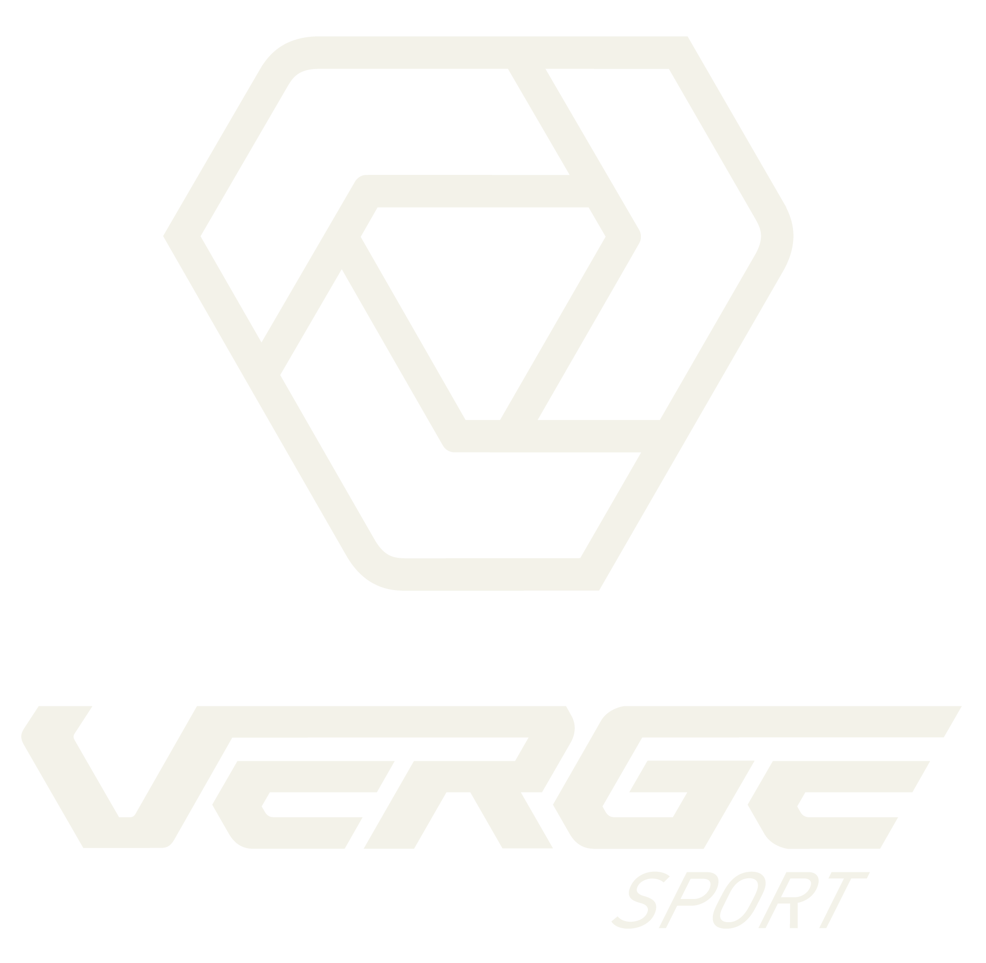 Logo mit einem schwarzen Hintergrund, einem weißen geometrischen Symbol und dem Text "Verge Sport".