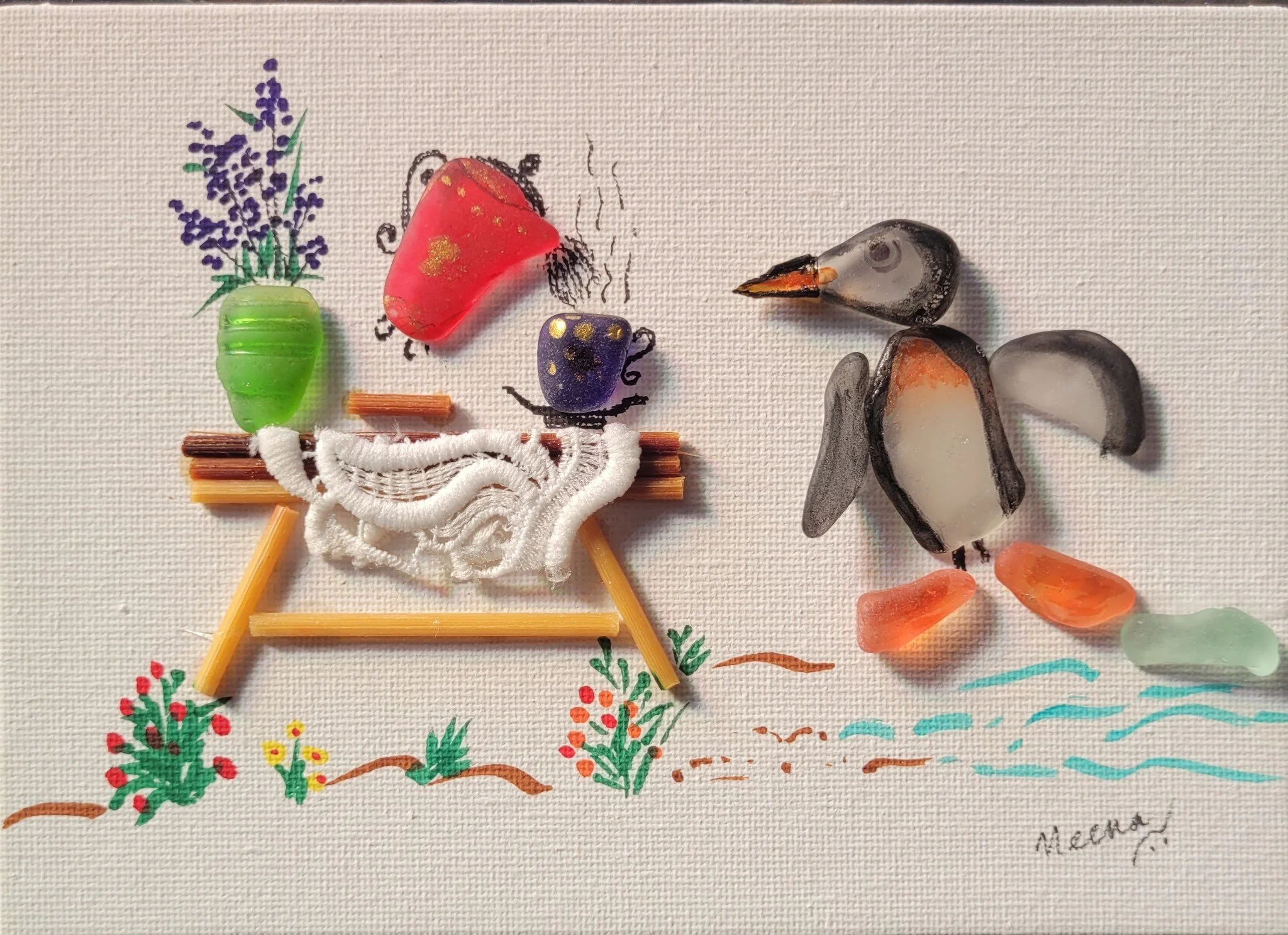 Penguin Comes For Tea