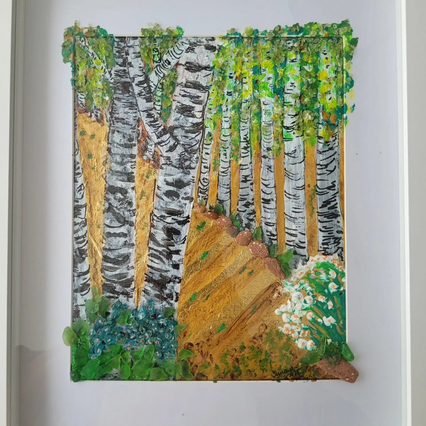 Silver Birch in Golden Summer