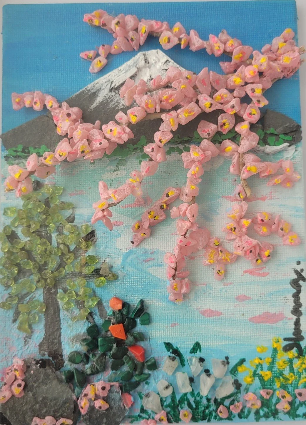 Sakura Near Mt. Fuji