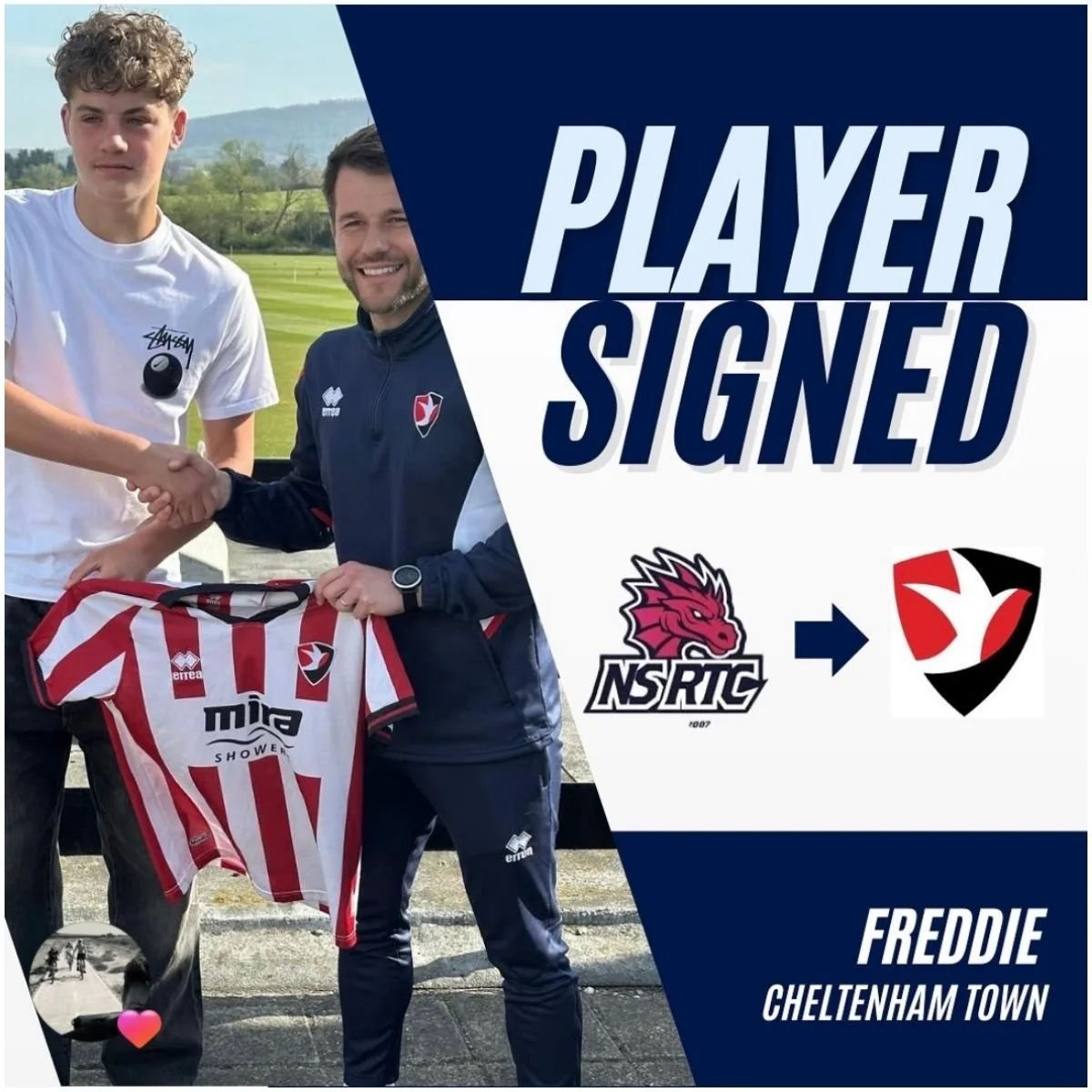 North Somerset player signs contract