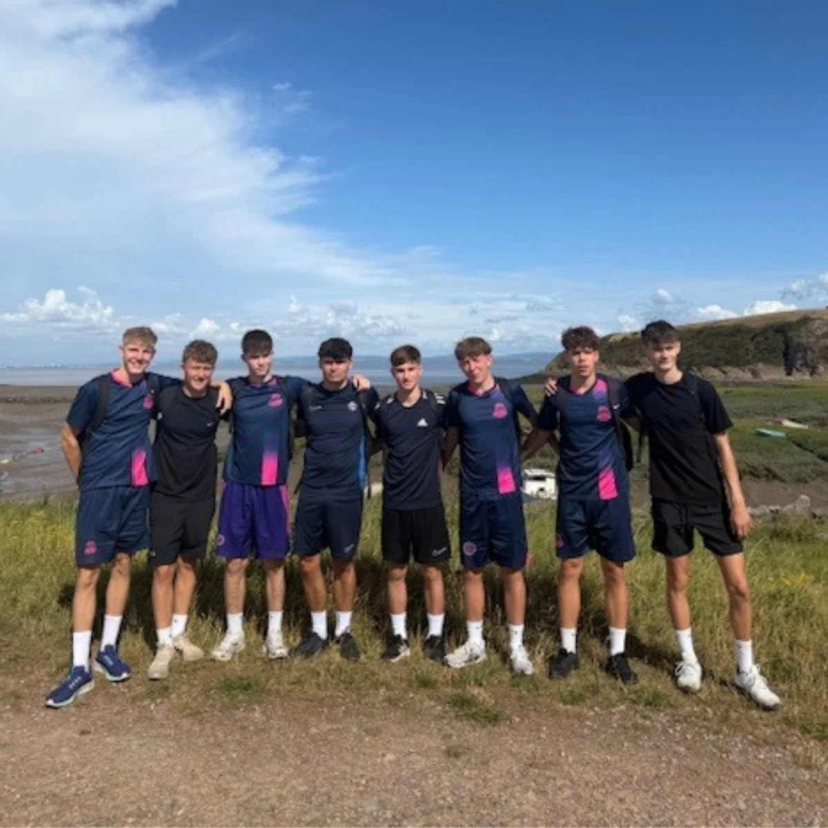 North Somerset Sports Foundation Post 16 students on a walk