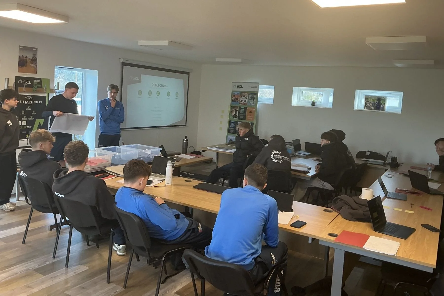 North Somerset Post 16 in a classroom