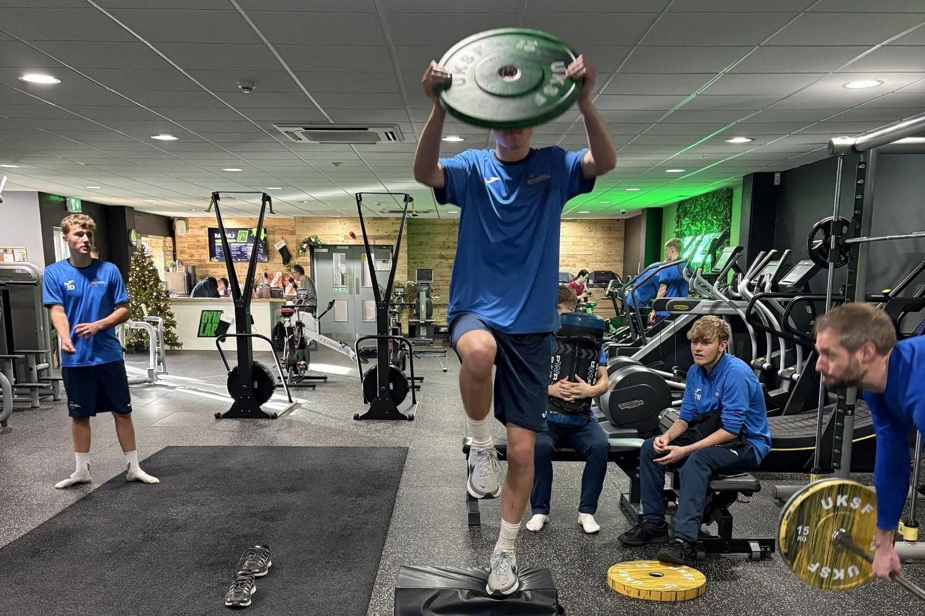 North Somerset Sports Foundation Post 16 student taking part in a strength class