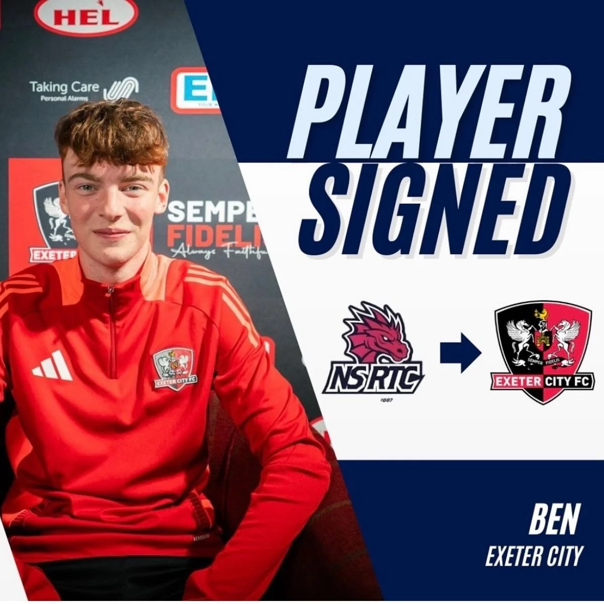 North Somerset player signs contract