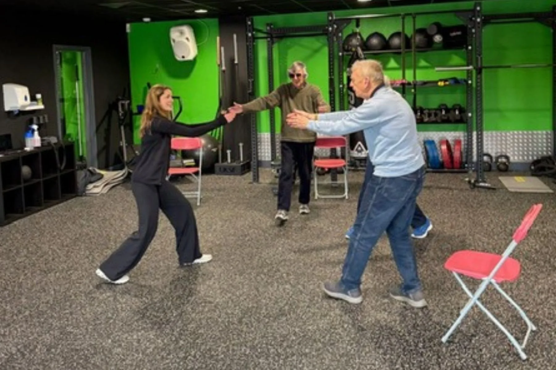 Flic working with a class of Parkinson's adaptive members