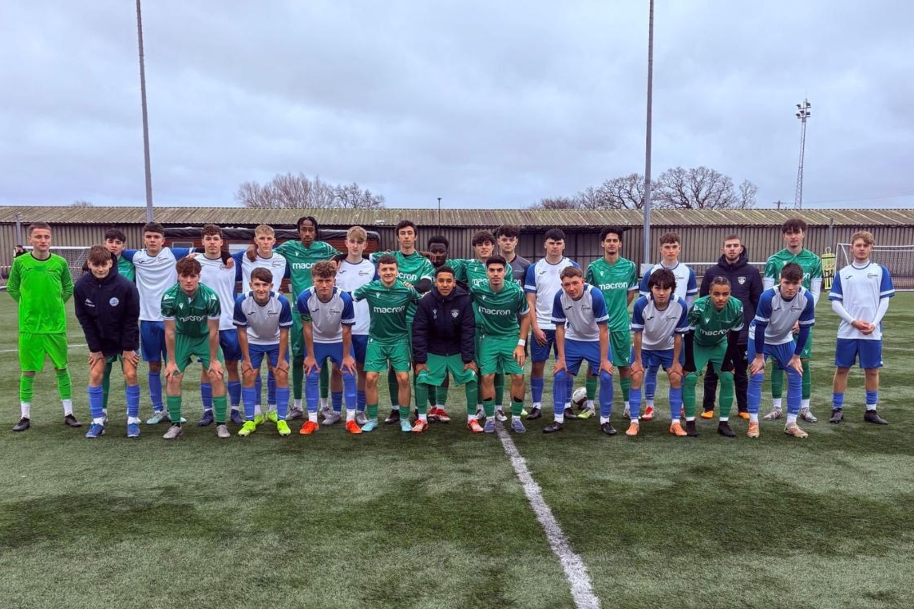 post 16 students on match day