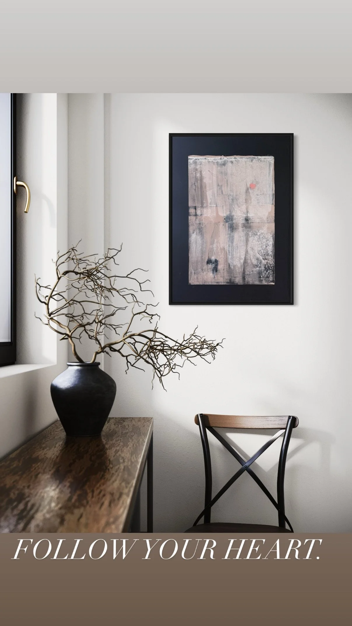 Follow your Heart | 50x70cm | Acryl auf Leinwand | 285.- | Verfügbar