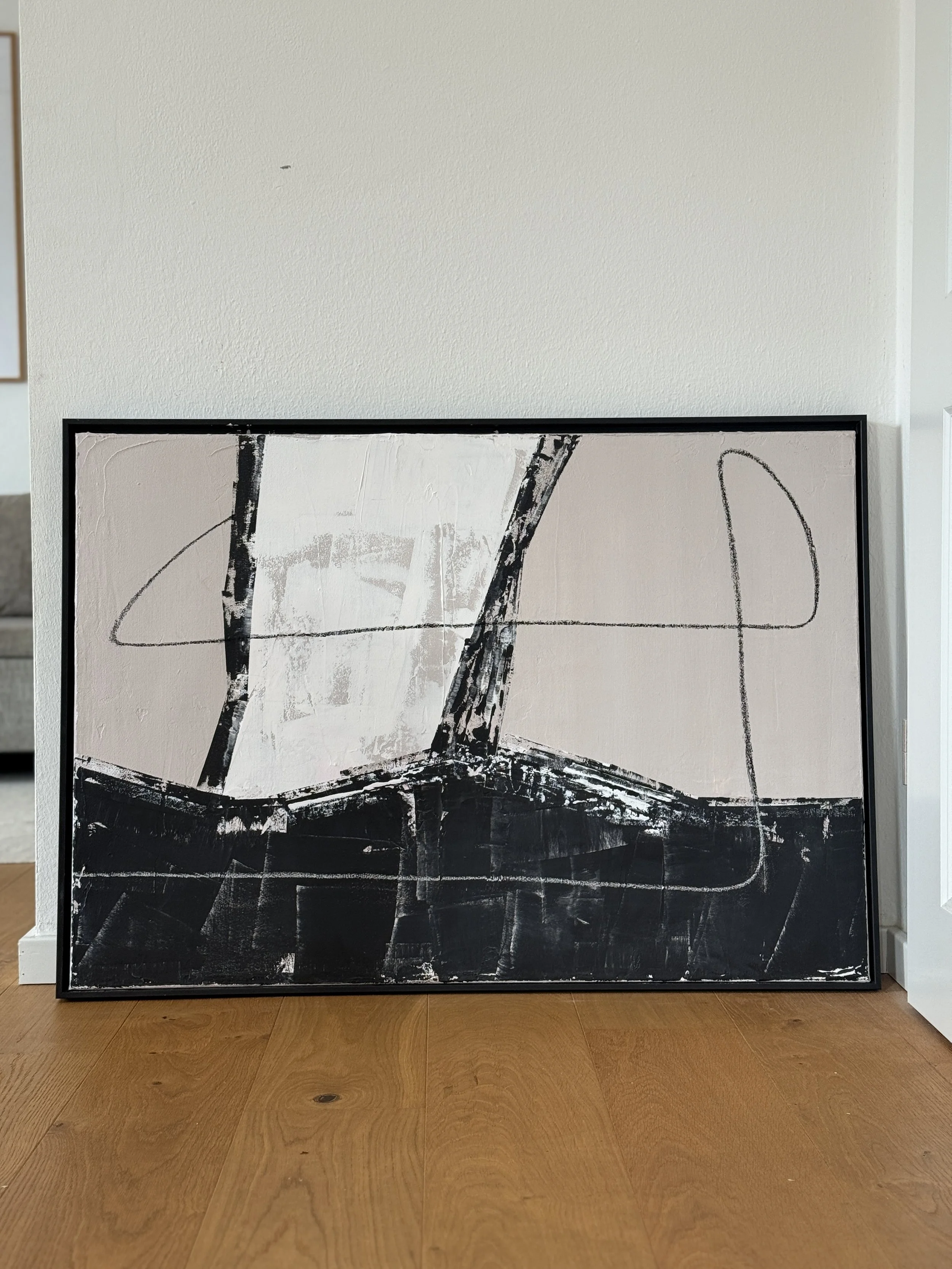 Untitled | 100x70 cm | Acryl und Kreide auf Leinwand | 565.- inkl. Rahmen und Lieferung innerhalb DL | Verfügbar