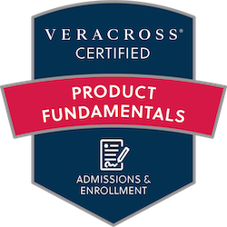 Veracross Certified Product Fundamentals badge for Admissions & Enrollment