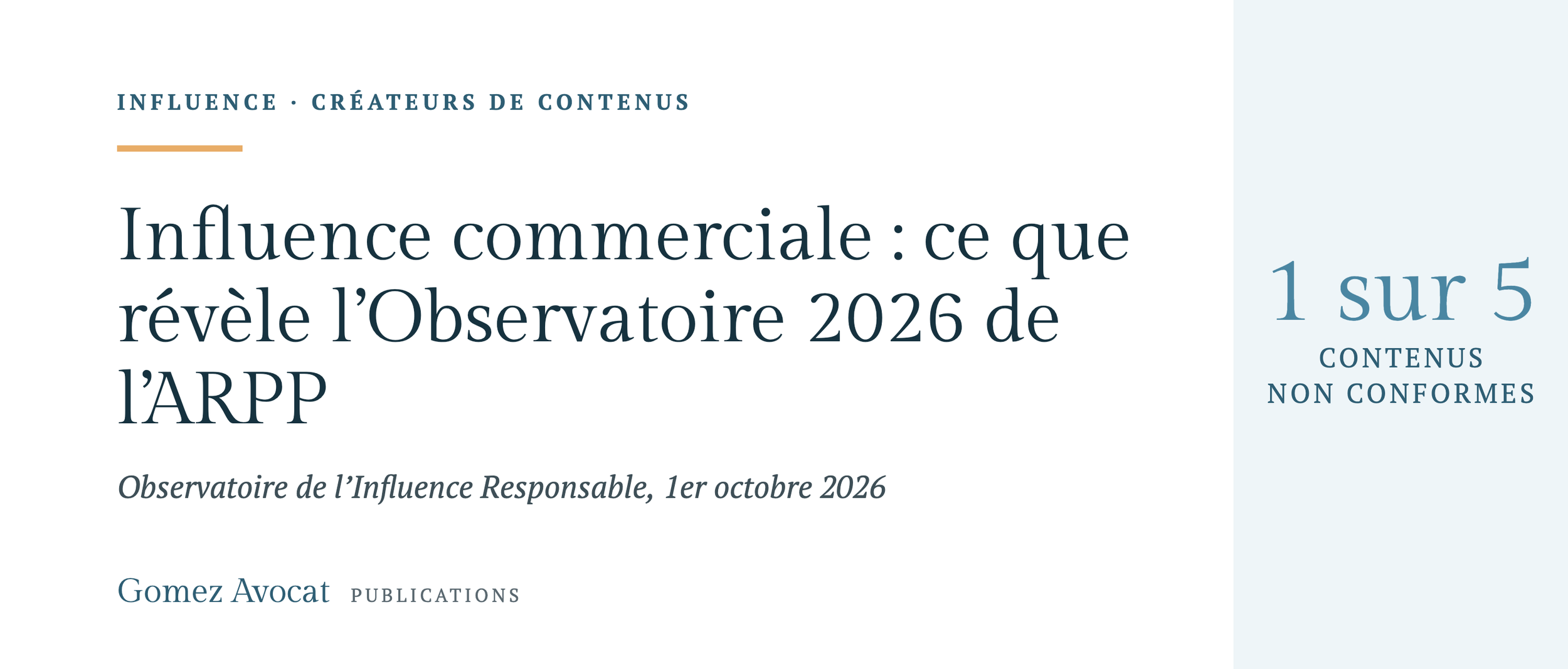 Influence commerciale : ce que révèle l’Observatoire 2026 de l’ARPP