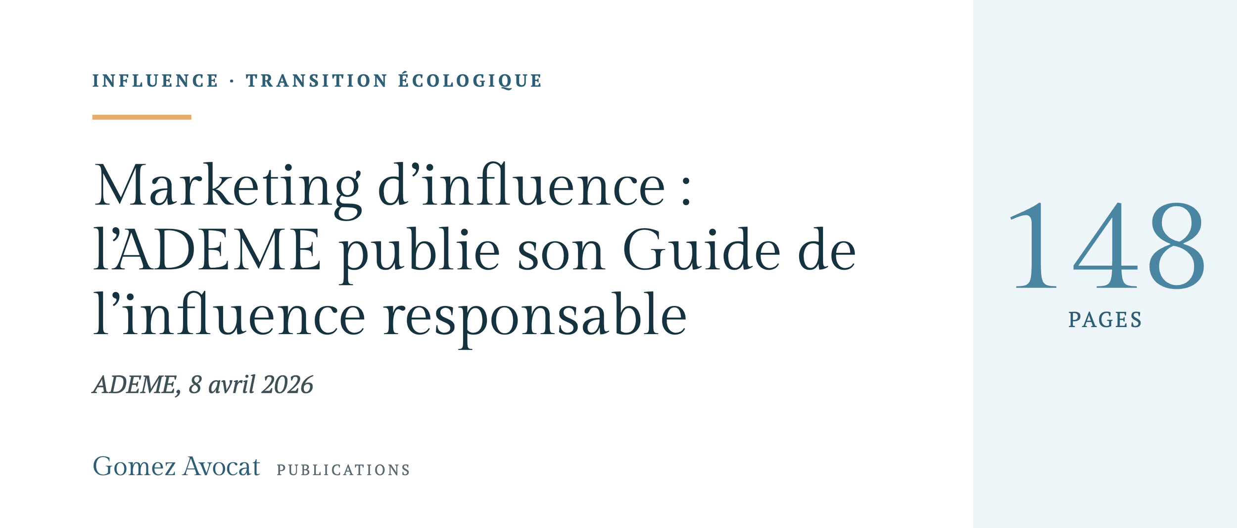 Marketing d’influence et transition écologique : l’ADEME publie son Guide de l’influence responsable
