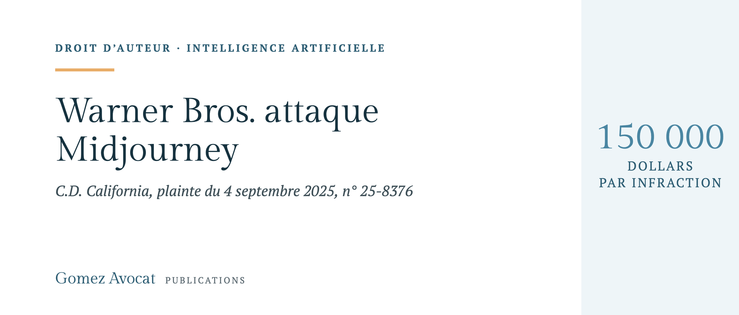Warner Bros. attaque Midjourney