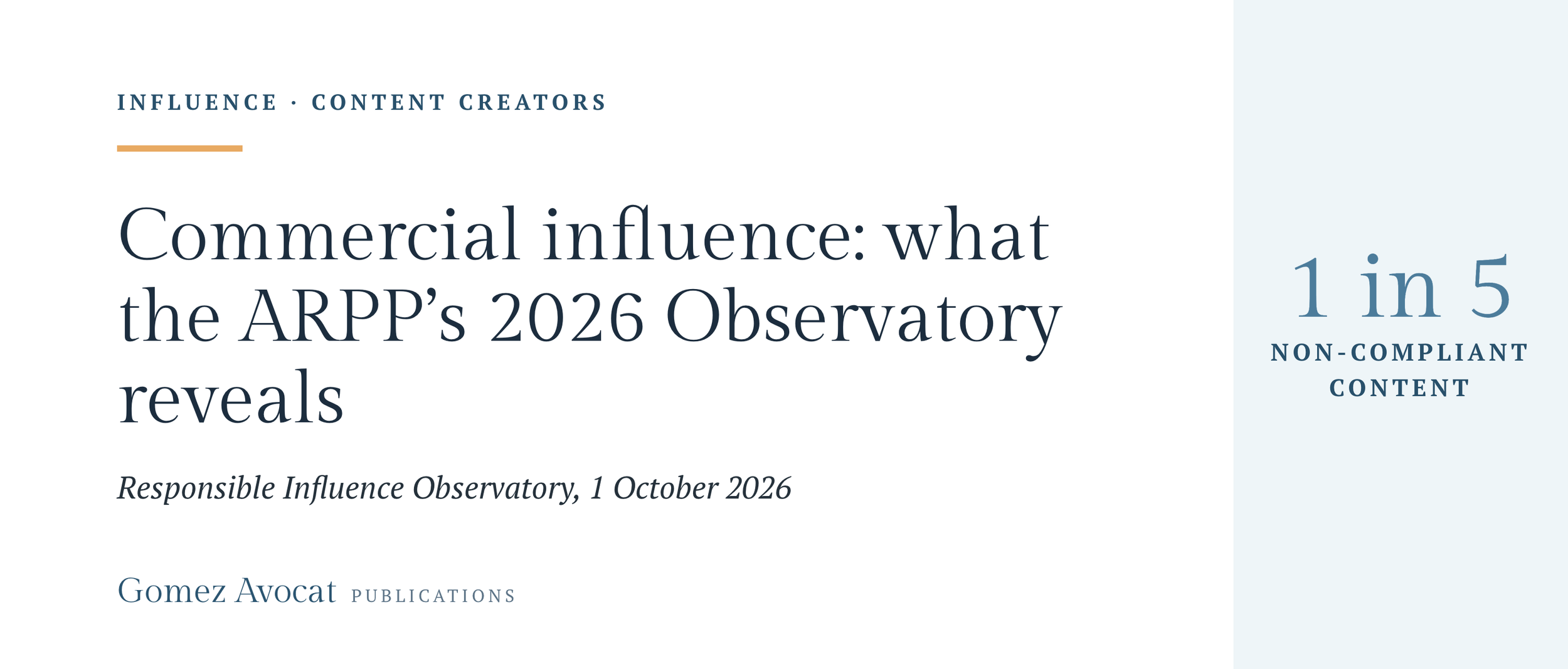 Commercial influence: what the ARPP’s 2026 Observatory reveals