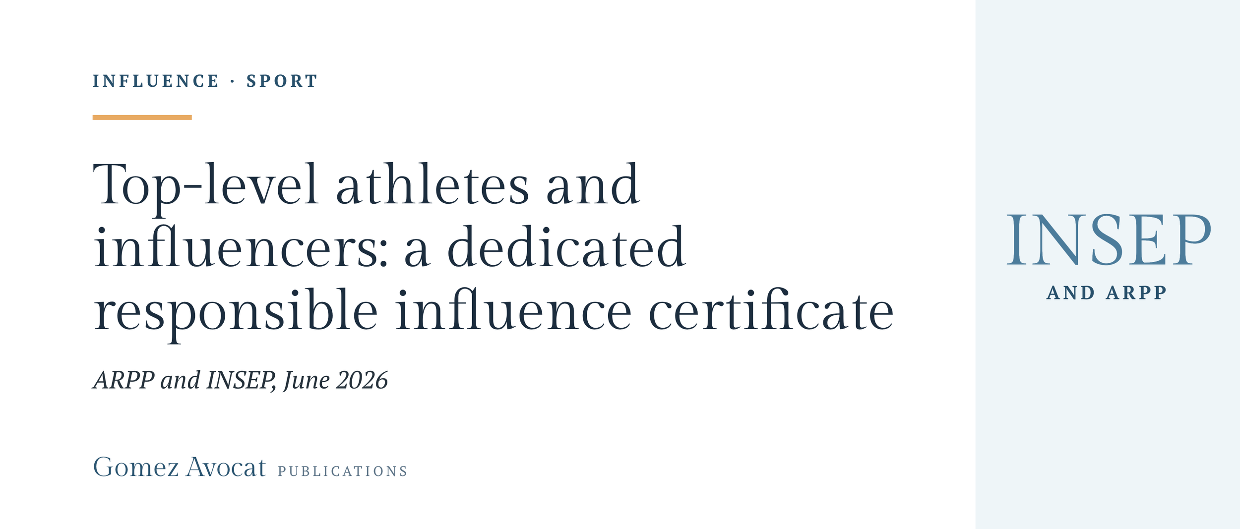 Top-level athletes as influencers: the ARPP and INSEP launch a new responsible commercial influence certificate for athletes