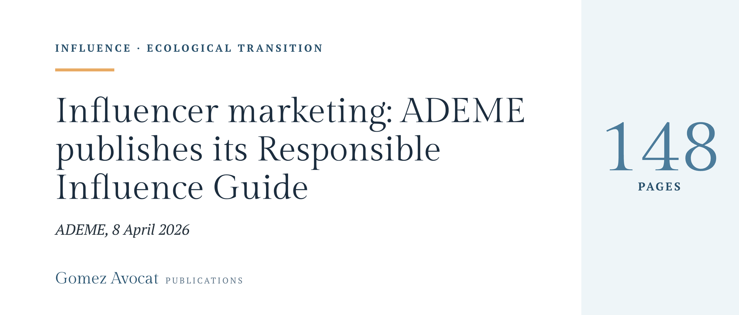Influencer marketing and the ecological transition: ADEME publishes its Responsible Influence Guide