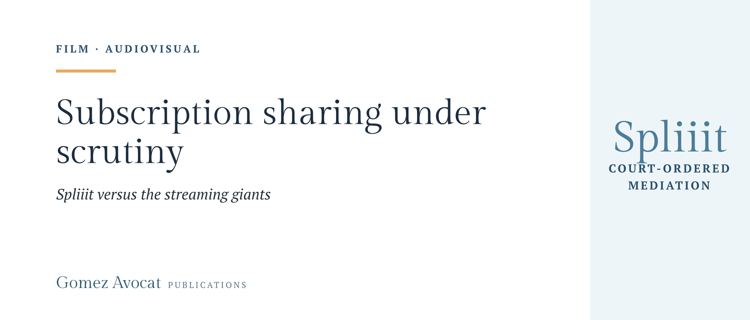 Subscription sharing under scrutiny