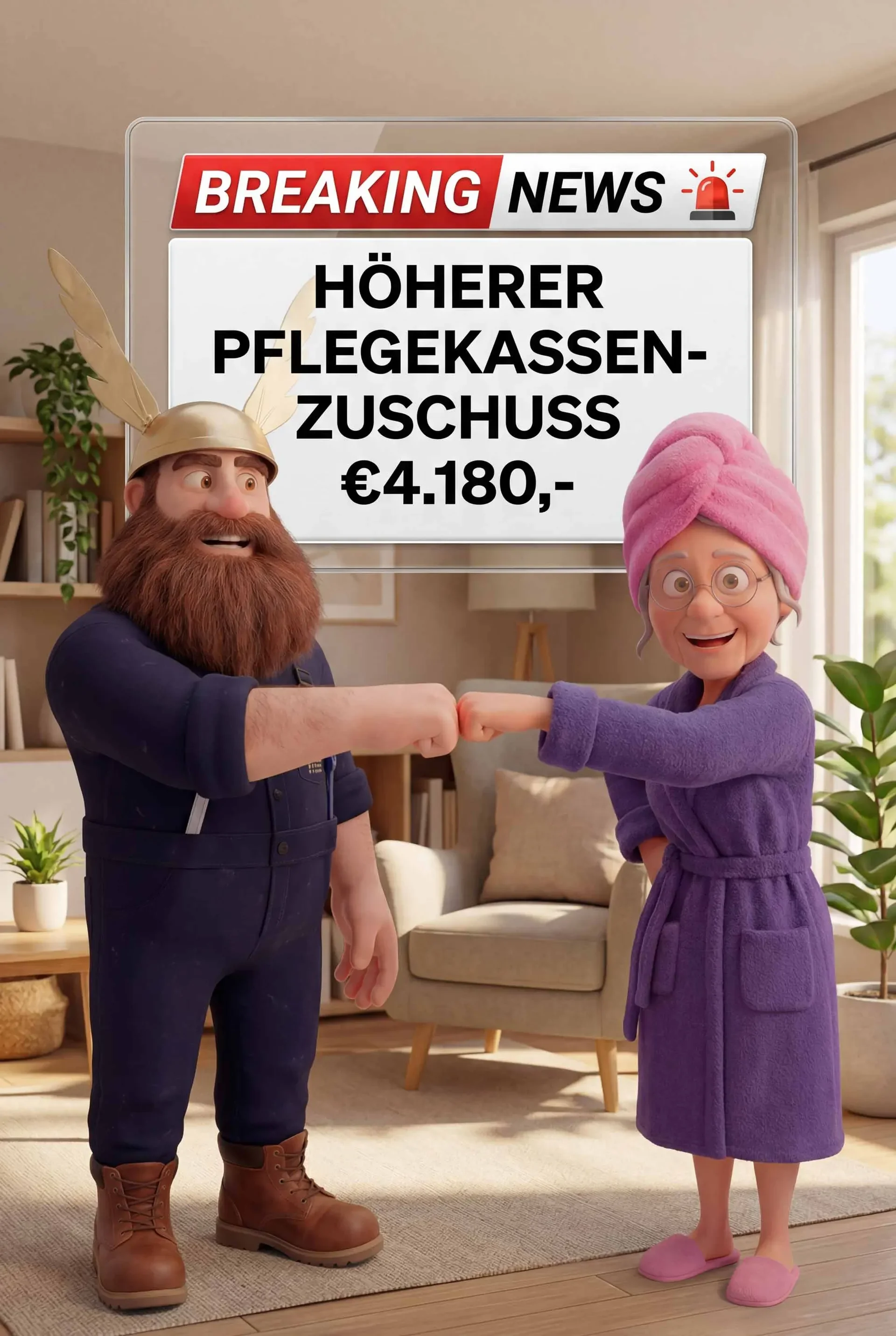 Höherer Pflegekassen-Zuschuss ab 2025!