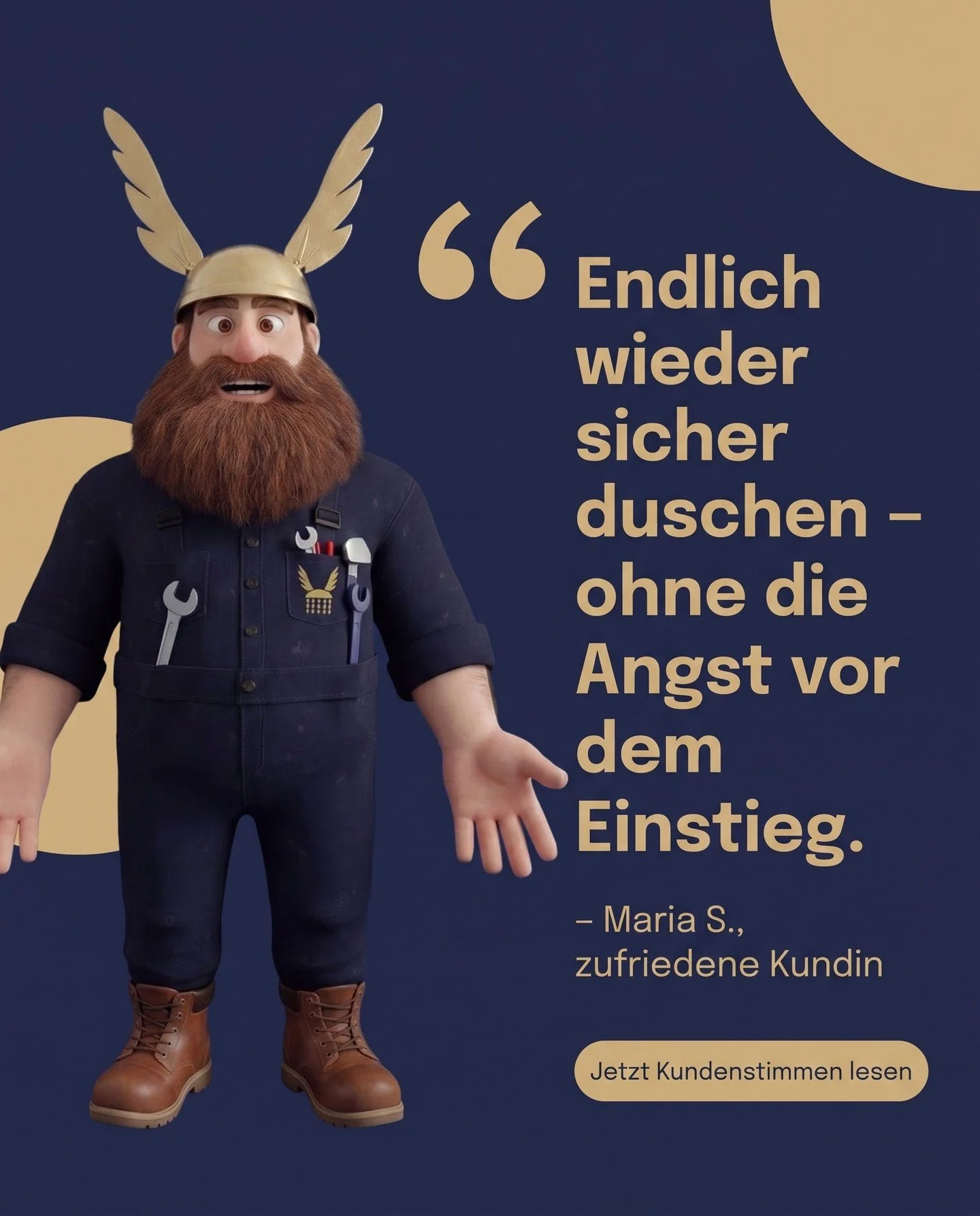 Wenn das t&auml;gliche Duschen wieder Spa&szlig; macht statt Sorgen, haben wir unseren Job richtig gemacht! S&auml;tze wie der von Maria zeigen mir jedes Mal, warum wir morgens auf die Baustelle fahren. Ein hoher Wannenrand ist im Alltag eine riesige