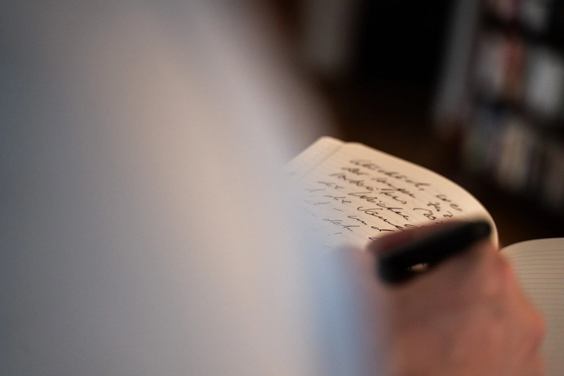 Nahaufnahme Notizheft