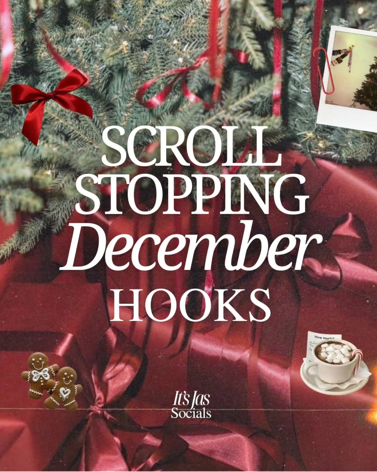 That first line? Can shape your whole December. 🎄

✨️At this month, your audience is more online than ever but they're still busy planning, booking, celebrating and stressing all at the same time. 

That means, a powerful hook needs to shake and sto