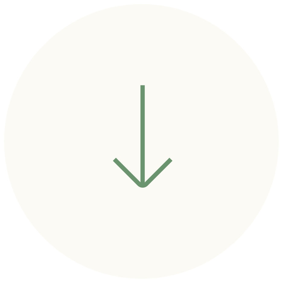 A minimalist clock with black outer edge, white face, and dark green hour and minute hands pointing straight down.