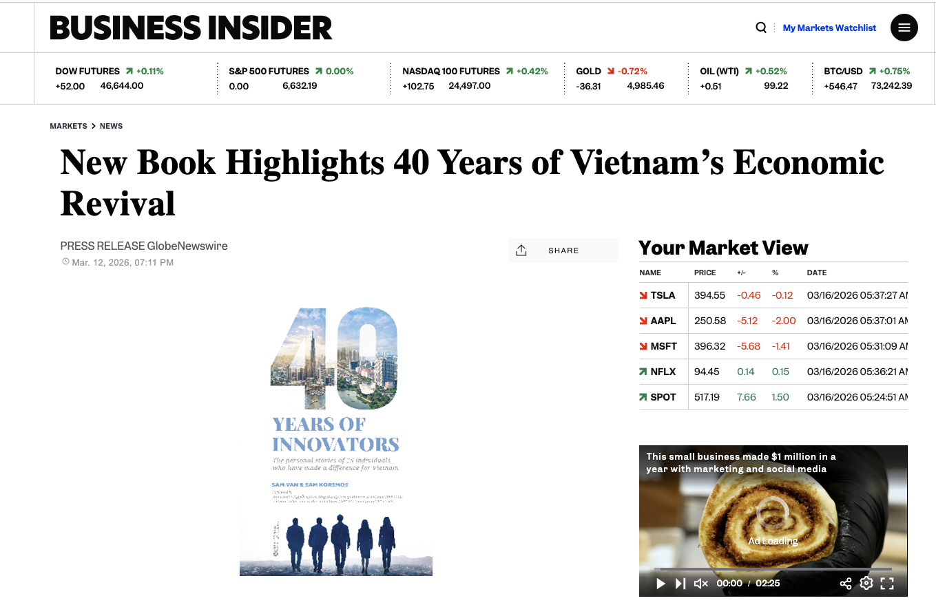 New Book Highlights 40 Years of Vietnam’s Economic Revival | Markets Insider